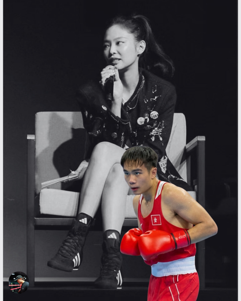 Running Shoes vs Boxing Shoes? Cover graphic for a 2026 boxing shoes buying guide titled "Running Shoes vs Boxing Shoes: 3 Main Differences. How to choose?" The background features a black-and-white image of a female boxer and a color image of a male boxer in a red uniform.