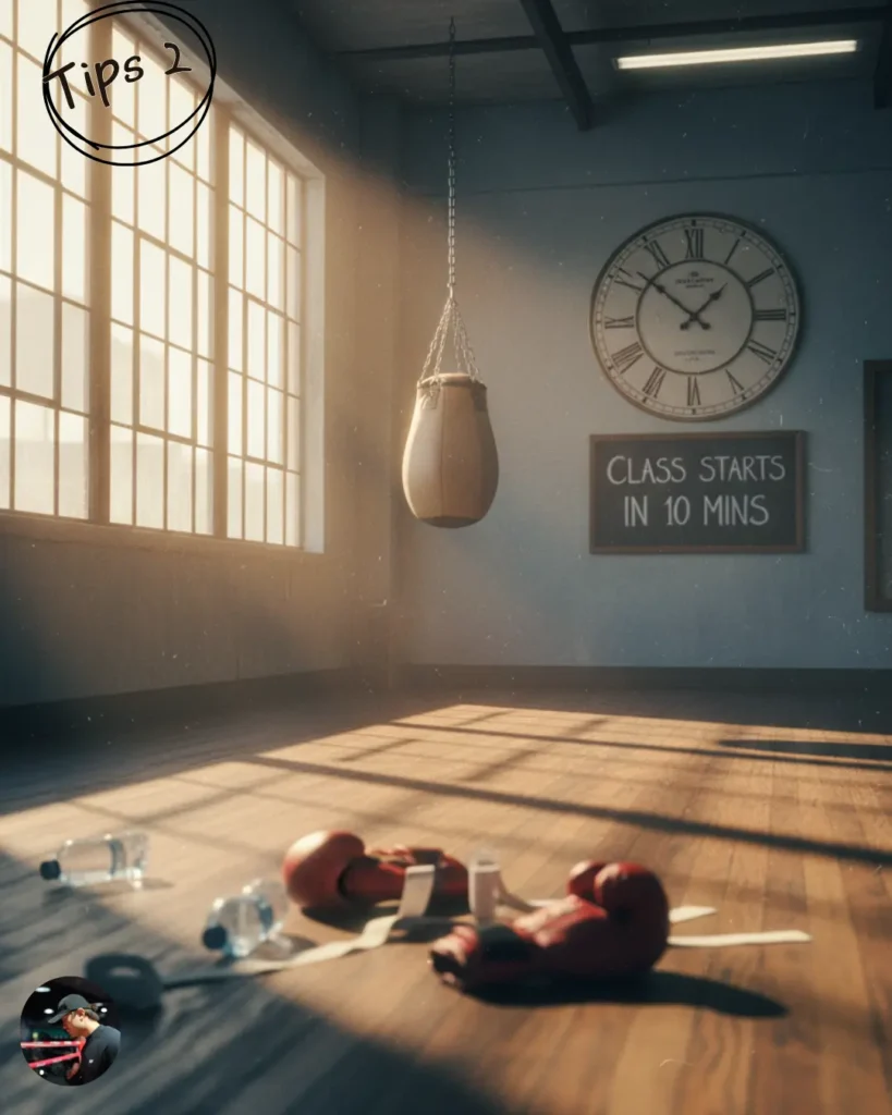 arrive-early-for-boxing-trial-class